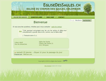 Tablet Screenshot of eglisedessaules.ch